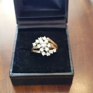 Real 14k Gold 3/4 Carat Diamond Ring